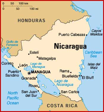nicaragua carte costarica